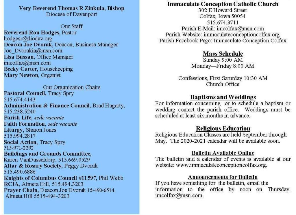 (Colfax) Immaculate Conception Catholic